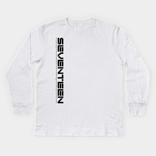 Seventeen KPOP Merch Minimalist Aesthetic Design Kids Long Sleeve T-Shirt